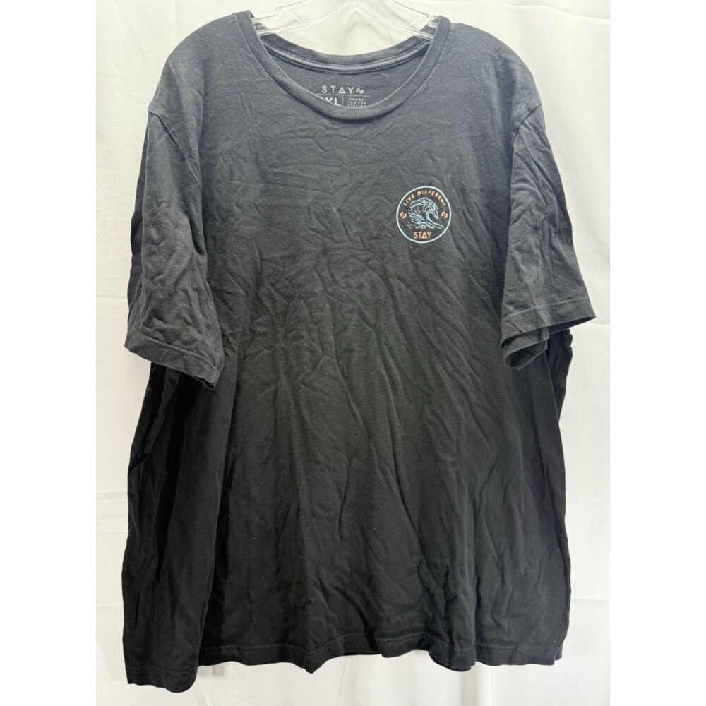 Stay Short Sleeve T Shirt Black Sz 3XL Made In USA